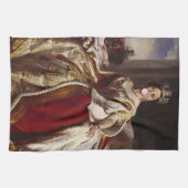 Koningin Victoria Bgloeiroze Bubble Theedoek (Horizontaal)