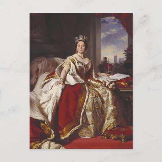Koningin Victoria: Coronatie Briefkaart (Voorkant)