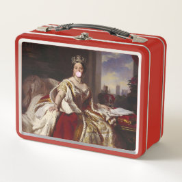 Koningin Victoria die bubblegum blaast 