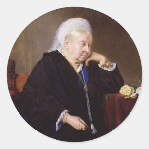 Koningin Victoria door Heinrich von Angeli Ronde Sticker