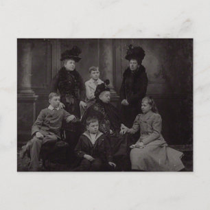 Koningin Victoria en de koninklijke familie Batten Briefkaart