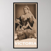 Koningin Victoria en Kat Poster (Voorkant)