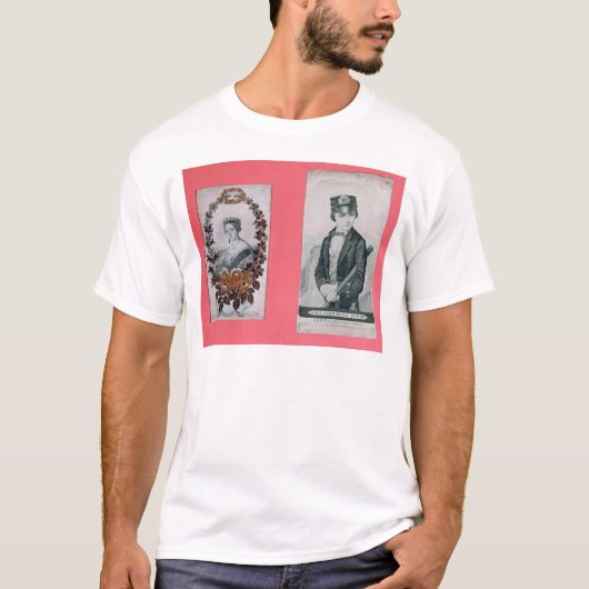 Koningin Victoria en Prins Albert bladwijzer T-shirt (Voorkant)