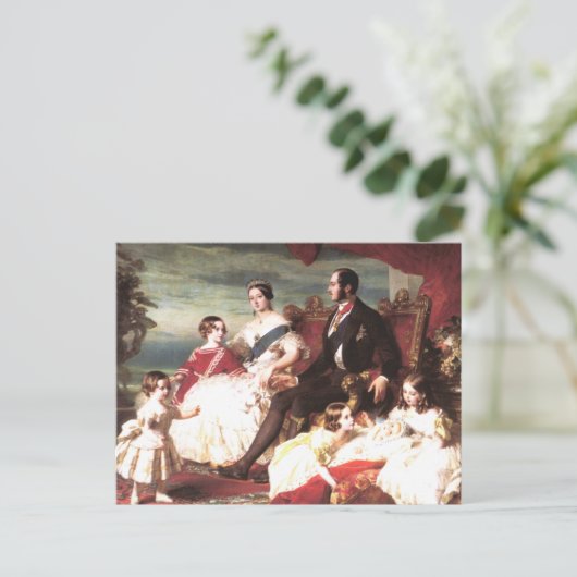 Koningin Victoria en Prins Albert Briefkaart (Staand voorkant)