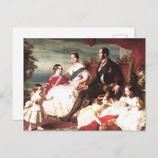 Koningin Victoria en Prins Albert Briefkaart (Voorkant / Achterkant)