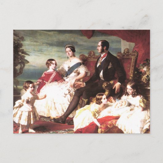 Koningin Victoria en Prins Albert Briefkaart (Voorkant)