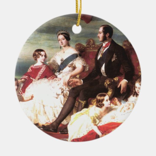 Koningin Victoria en Prins Albert Keramisch Ornament (Voorkant)