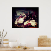 Koningin Victoria en Prins Albert - Koninklijke fa Poster (Keuken)