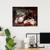Koningin Victoria en Prins Albert - Koninklijke fa Poster (Thuiskantoor)