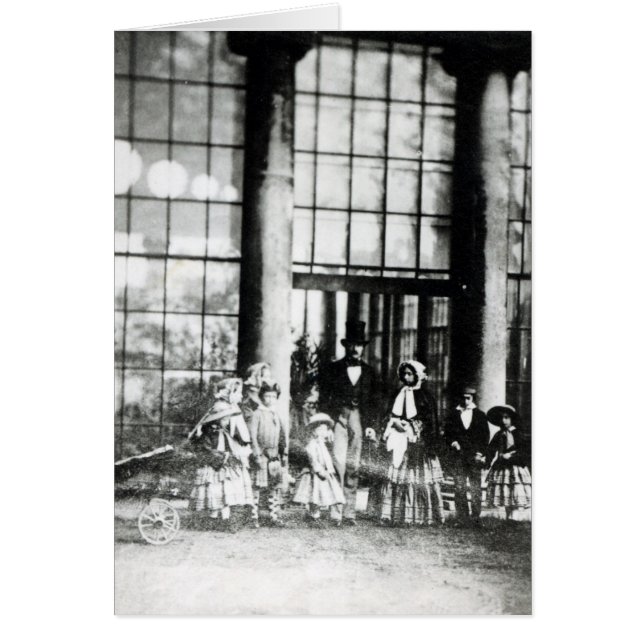 Koningin Victoria en Prins Albert met hun (Voorkant)