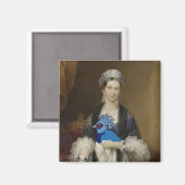 Koningin Victoria gekroonde duif Magneet (Voorkant / Achterkant)