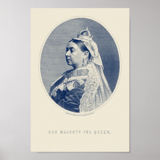 Koningin Victoria graving - Hare Majesteit Poster (Voorkant)