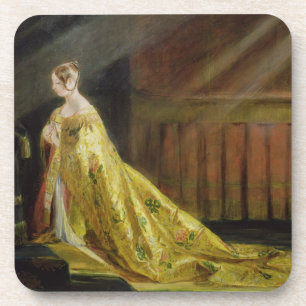 Koningin Victoria in Her Coronation Robe, 1838 (ol Bier Onderzetter