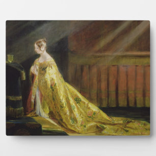 Koningin Victoria in Her Coronation Robe, 1838 (ol Fotoplaat