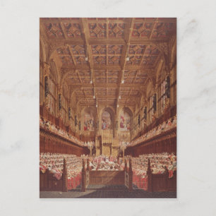 Koningin Victoria in het Hogerhuis Briefkaart