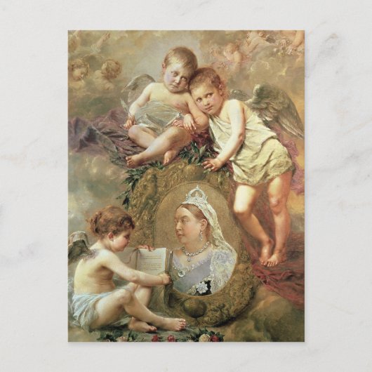 Koningin Victoria - in Memoriam Briefkaart (Voorkant)