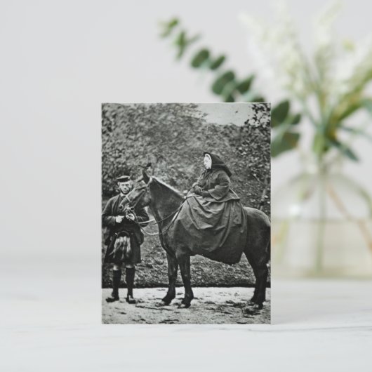 Koningin Victoria over afscheid op Balmoraal, 1863 Briefkaart (Staand voorkant)