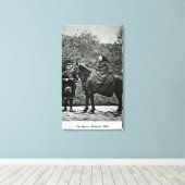 Koningin Victoria over afscheid op Balmoraal, 1863 Canvas Afdruk (Insitu (Houten vloer))
