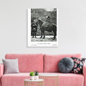 Koningin Victoria over afscheid op Balmoraal, 1863 Canvas Afdruk (Insitu (Woonkamer))