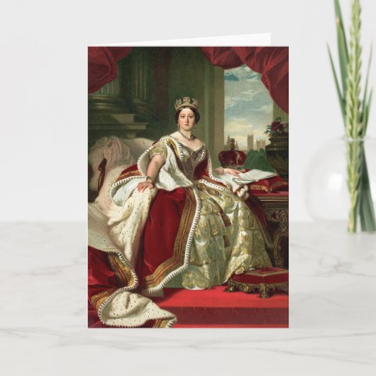 Koningin Victoria Portrait Kaart (Voorkant)