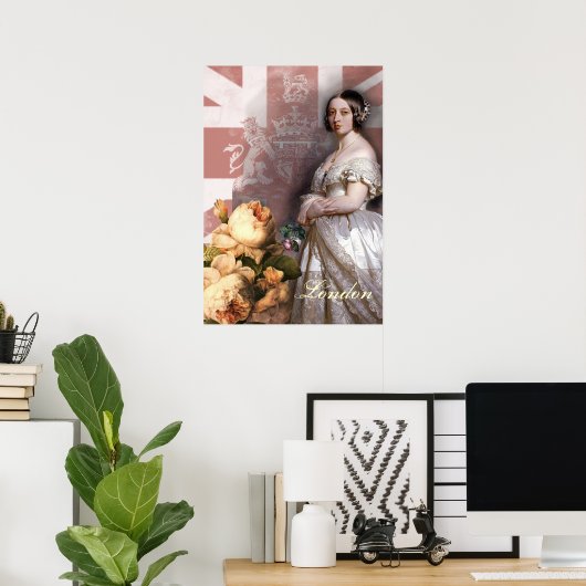  koningin Victoria Poster (Thuiskantoor)