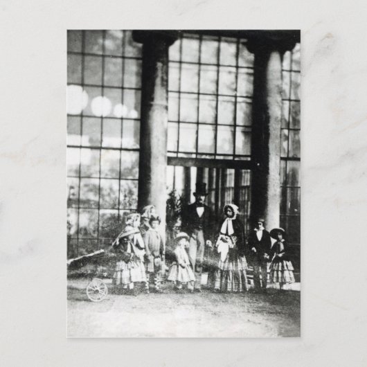 Koningin Victoria & Prins Albert met hun Briefkaart (Voorkant)