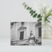 Koningin Victoria sculptuur in La Valletta, Malta Briefkaart (Staand voorkant)