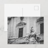 Koningin Victoria sculptuur in La Valletta, Malta Briefkaart (Voorkant / Achterkant)