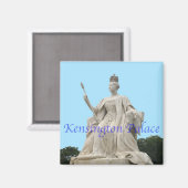 Koningin Victoria-standbeeld van Kensington Palace Magneet (Voorkant / Achterkant)