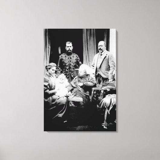Koningin Victoria, Tsar Nicholas II Canvas Afdruk (Voorkant)