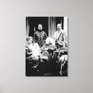 Koningin Victoria, Tsar Nicholas II Canvas Afdruk