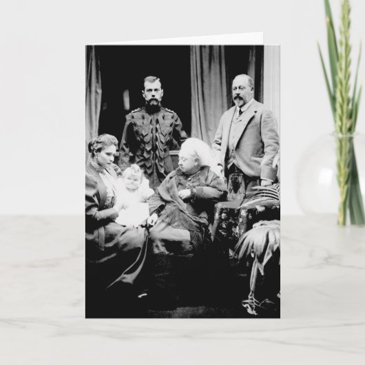 Koningin Victoria, Tsar Nicholas II Kaart (Voorkant)