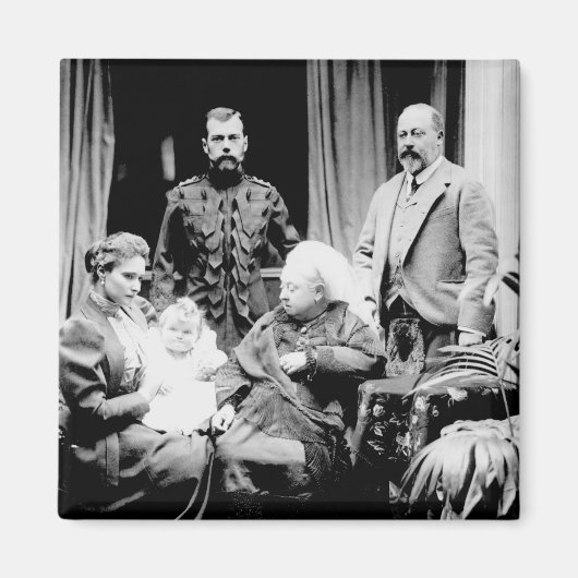 Koningin Victoria, Tsar Nicholas II Magneet (Voorkant)