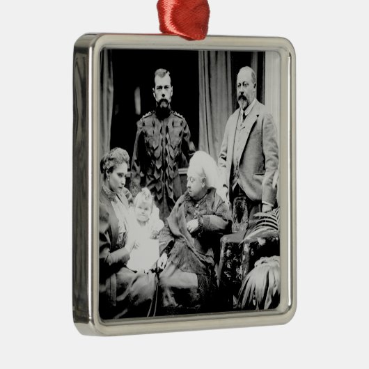 Koningin Victoria, Tsar Nicholas II Metalen Ornament (Rechts)
