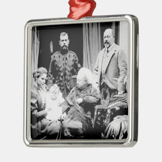 Koningin Victoria, Tsar Nicholas II Metalen Ornament (Links)