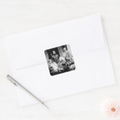 Koningin Victoria, Tsar Nicholas II Vierkante Sticker (Envelop)