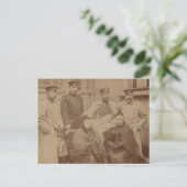 Koningin Victoria, zoon, dochter, Keizer Wilhelm I Briefkaart (Staand voorkant)