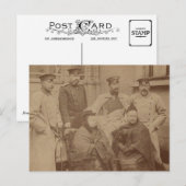 Koningin Victoria, zoon, dochter, Keizer Wilhelm I Briefkaart (Voorkant / Achterkant)