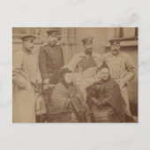 Koningin Victoria, zoon, dochter, Keizer Wilhelm I Briefkaart (Voorkant)