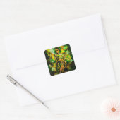 koningin vierkante sticker (Envelop)