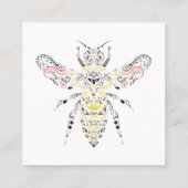 koningin vierkante visitekaartje (Achterkant)