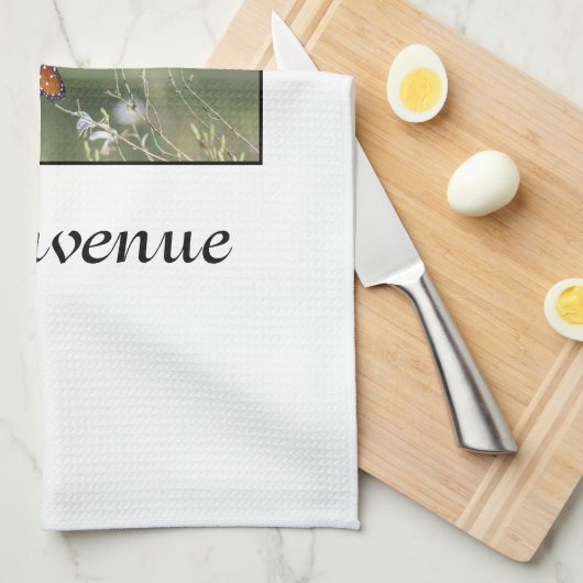 Koningin-vlinder Theedoek (Quarter Fold)