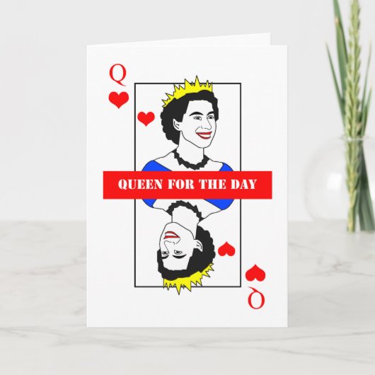 Koningin voor de DAG! Kaart (Voorkant)