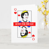 Koningin voor de DAG! Kaart (Gele Bloem)