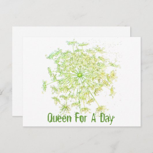 Koningin voor een dag briefkaart (Voorkant / Achterkant)