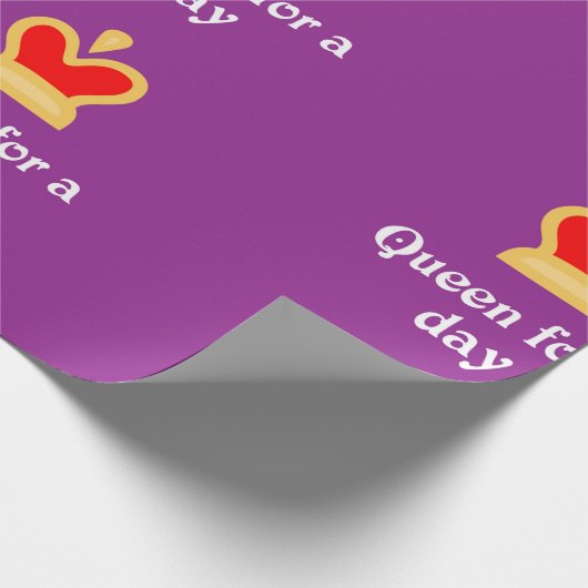 Koningin voor een dag cadeaupapier (Hoek)