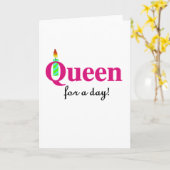 Koningin voor een Dag Kaart (Gele Bloem)