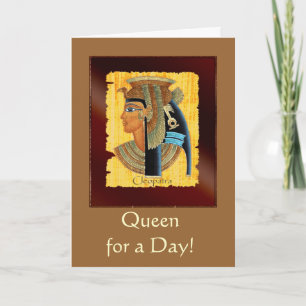 "Koningin voor een dag!" Moederdag Kaarten