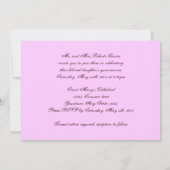 Koningin voor een Dag Quinceanera Uitnodiging (Achterkant)