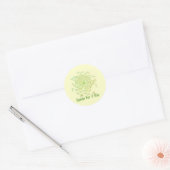 Koningin voor een dag ronde sticker (Envelop)